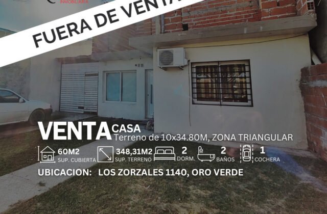 Los Zorzales 1140 – Zona Triangular