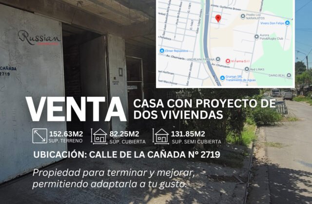 Calle De la Cañada N° 2719